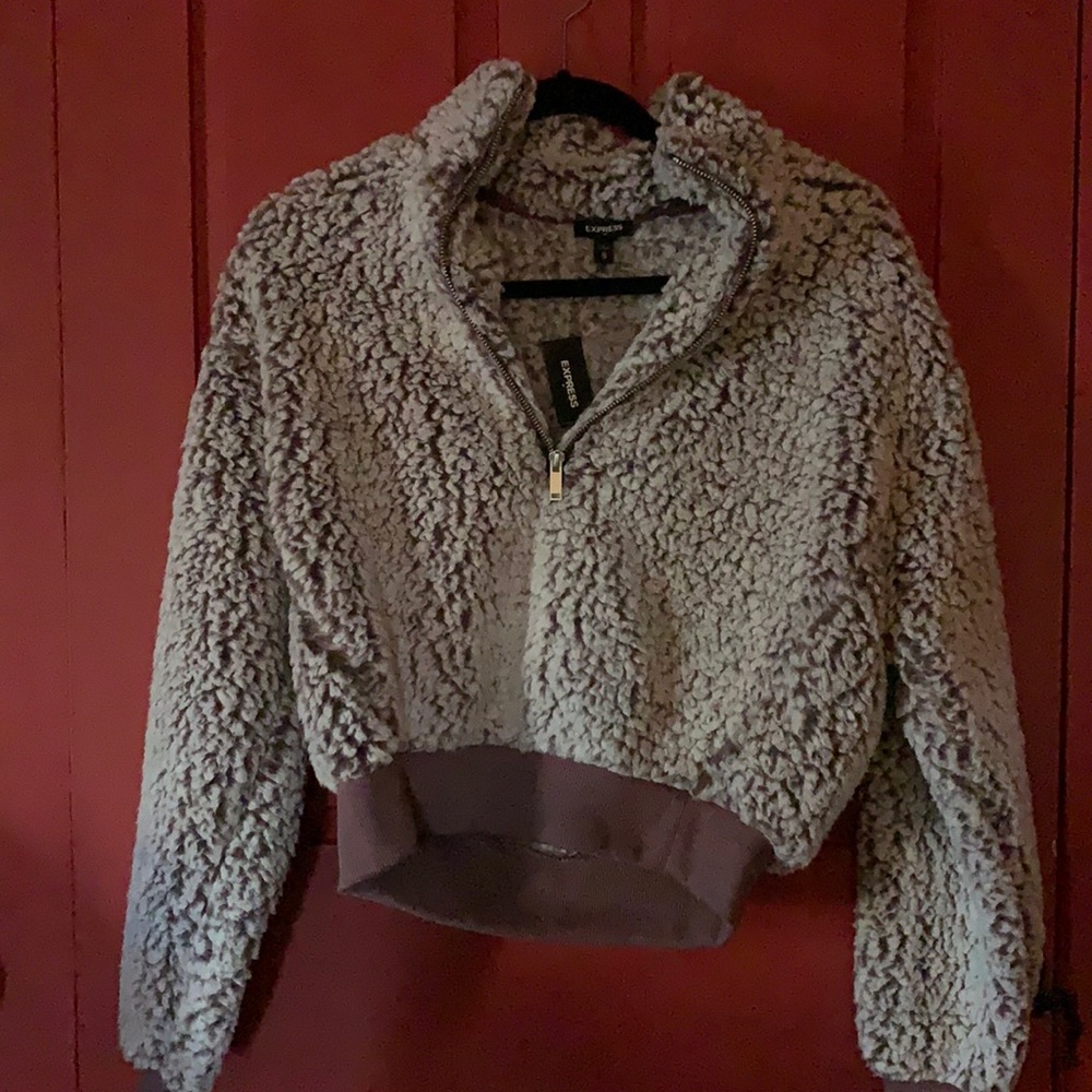 Mauve Sherpa Sweater